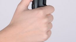 How to hold pepper spray the right way